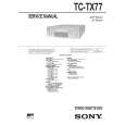 SONY TCTX77 Instrukcja Serwisowa