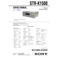SONY STR-K1500 Instrukcja Serwisowa