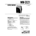 SONY WM-EX21 Instrukcja Serwisowa