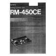 SONY RM450CE Instrukcja Obsługi