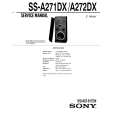 SONY SS-A271DX Instrukcja Serwisowa