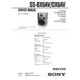 SONY SSDX6AV Instrukcja Serwisowa