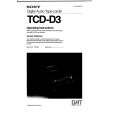 SONY TCD-D3 Instrukcja Obsługi