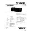 SONY CFSW430L Instrukcja Serwisowa
