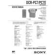 SONY DCR-PC7 Instrukcja Obsługi