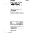 SONY XR-7500 Instrukcja Obsługi