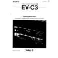 SONY EV-C3 Instrukcja Obsługi