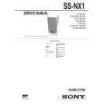 SONY SSNX1 Instrukcja Serwisowa