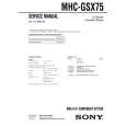 SONY MHCGSX75 Instrukcja Serwisowa