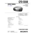 SONY CFDS550 Instrukcja Serwisowa