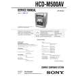 SONY HCD-M500AV Instrukcja Serwisowa