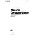 SONY MHC-C50 Instrukcja Obsługi