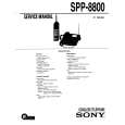 SONY SPP8800 Instrukcja Serwisowa