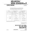 SONY XR-6034 Instrukcja Serwisowa
