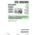 SONY DSC-W80 LEVEL3 Instrukcja Serwisowa