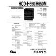 SONY HCDH650/M Instrukcja Serwisowa