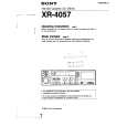 SONY XR-4057 Instrukcja Obsługi