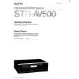 SONY STR-AV500 Instrukcja Obsługi