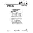SONY WM-FX119 Instrukcja Serwisowa