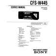 SONY CFS-W445 Instrukcja Serwisowa