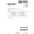 SONY SRSPC57 Instrukcja Serwisowa