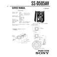 SONY SSD505AV Instrukcja Serwisowa