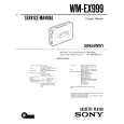 SONY WM-EX999 Instrukcja Serwisowa