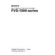 SONY FVS-1000 Instrukcja Obsługi