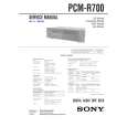 SONY PCM-R700 Instrukcja Serwisowa