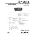 SONY CDPCX240 Instrukcja Serwisowa