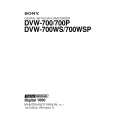 SONY DVW-700 Instrukcja Serwisowa