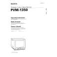 SONY PVM-1350 Instrukcja Obsługi