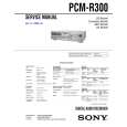 SONY PCM-R300 Instrukcja Serwisowa