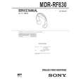 SONY MDRRF830 Instrukcja Serwisowa