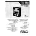 SONY TC-850 Instrukcja Serwisowa