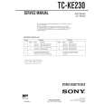 SONY TC-KE230 Instrukcja Serwisowa