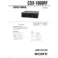 SONY CDX-1000RF Instrukcja Serwisowa