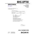 SONY MHC-DP700 Instrukcja Obsługi
