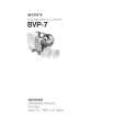 SONY BVP-7 Instrukcja Obsługi