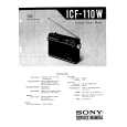 SONY ICF-110W Instrukcja Serwisowa