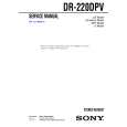 SONY DR-220DPV Instrukcja Serwisowa