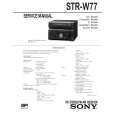 SONY STR-W77 Instrukcja Serwisowa
