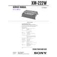 SONY XM222W Instrukcja Serwisowa