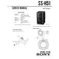 SONY SS-H51 Instrukcja Serwisowa