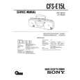 SONY CFS-E15L Instrukcja Serwisowa