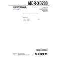 SONY MDRXD200 Instrukcja Serwisowa