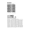 SONY HDC1000 VOLUME 1 Instrukcja Serwisowa