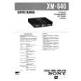 SONY XM640 Instrukcja Serwisowa