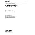 SONY CFS-DW34 Instrukcja Obsługi