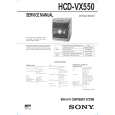SONY HCDVX550 Instrukcja Serwisowa